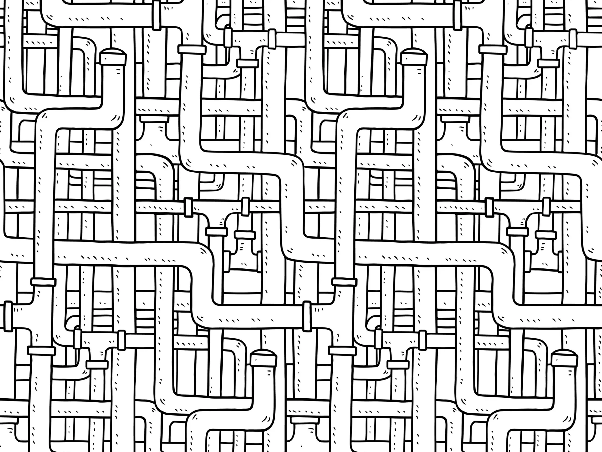 Professional plumbing work background